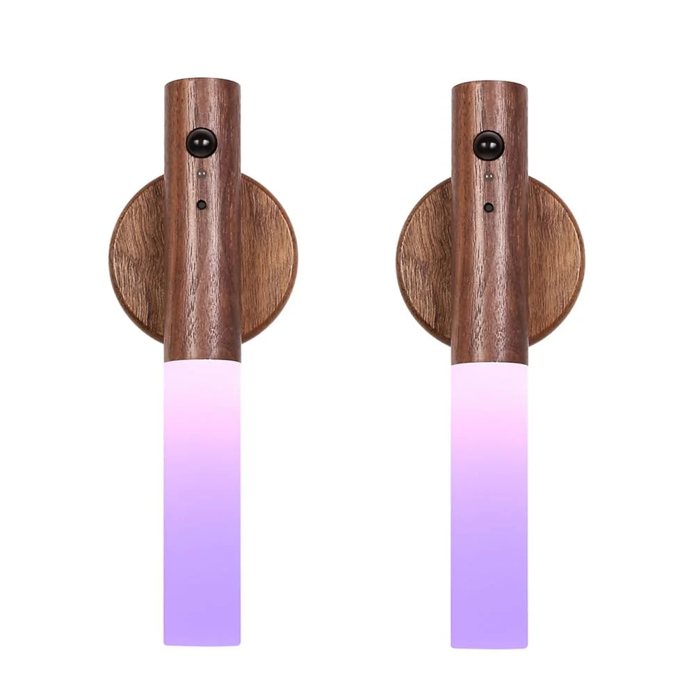 LANDGOO Wooden Motion Sensor Multicolor Night Lights