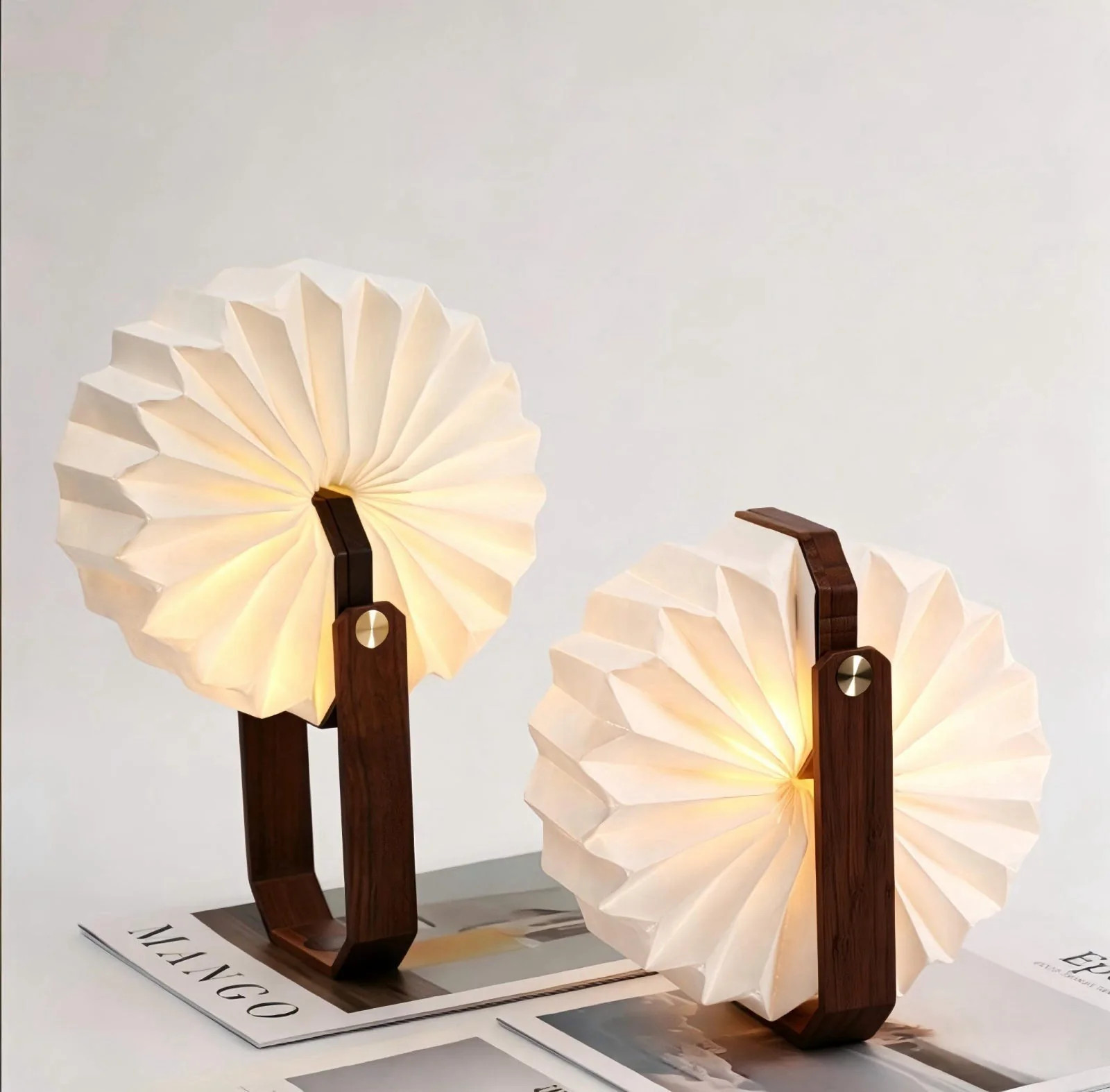 Japanese Paper Lantern Lamp Foldable Pop Up Night Light USB