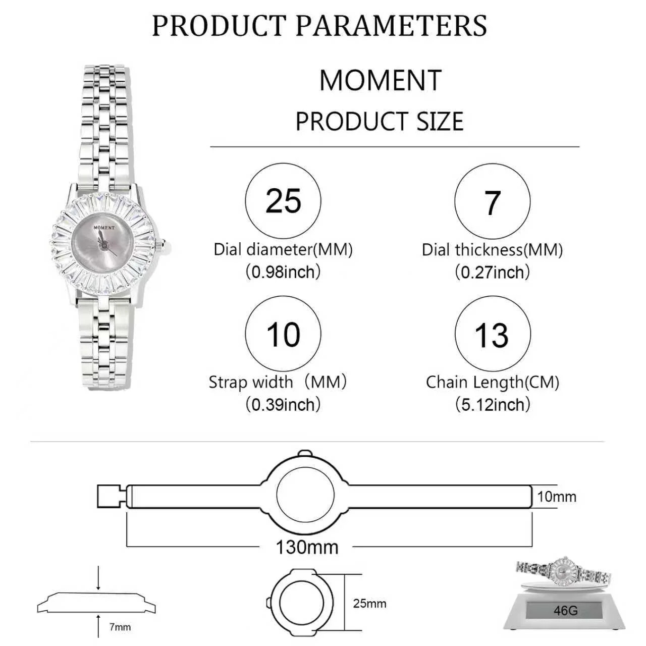 GORBEN Gold Tone Women s Watch with High Precision Quartz