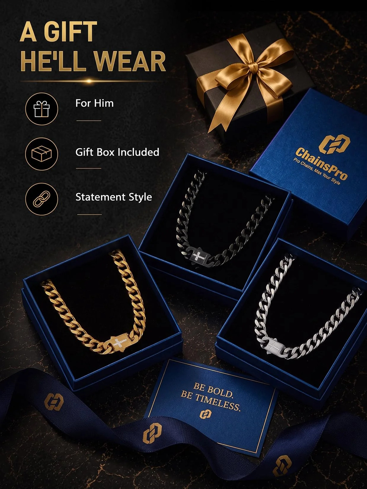 Stainless Steel Mens Cuban Link Chains 18 30 inch Daily Wear