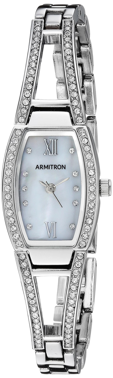 Armitron Women s Genuine Crystal Accented Bangle Watch