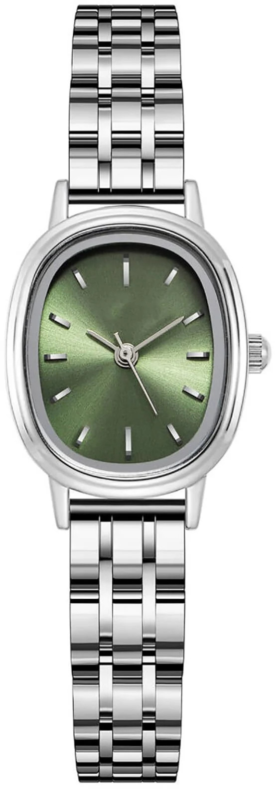 Dainty Small Watches for Women Stainless Steel Band Oval