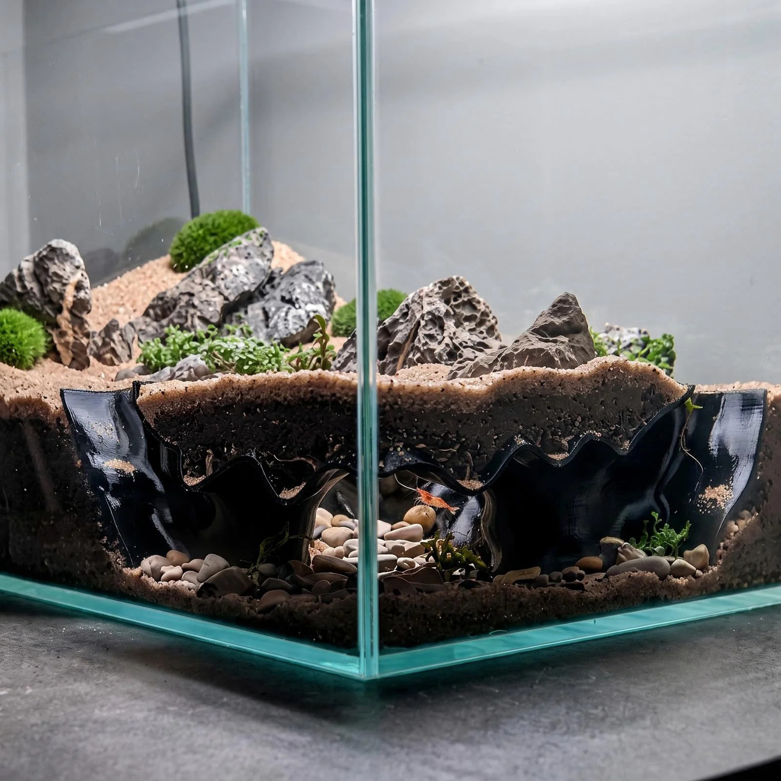 SiliFine Aquarium Cave Hideout Fish Tank Tunnel 3D Printed