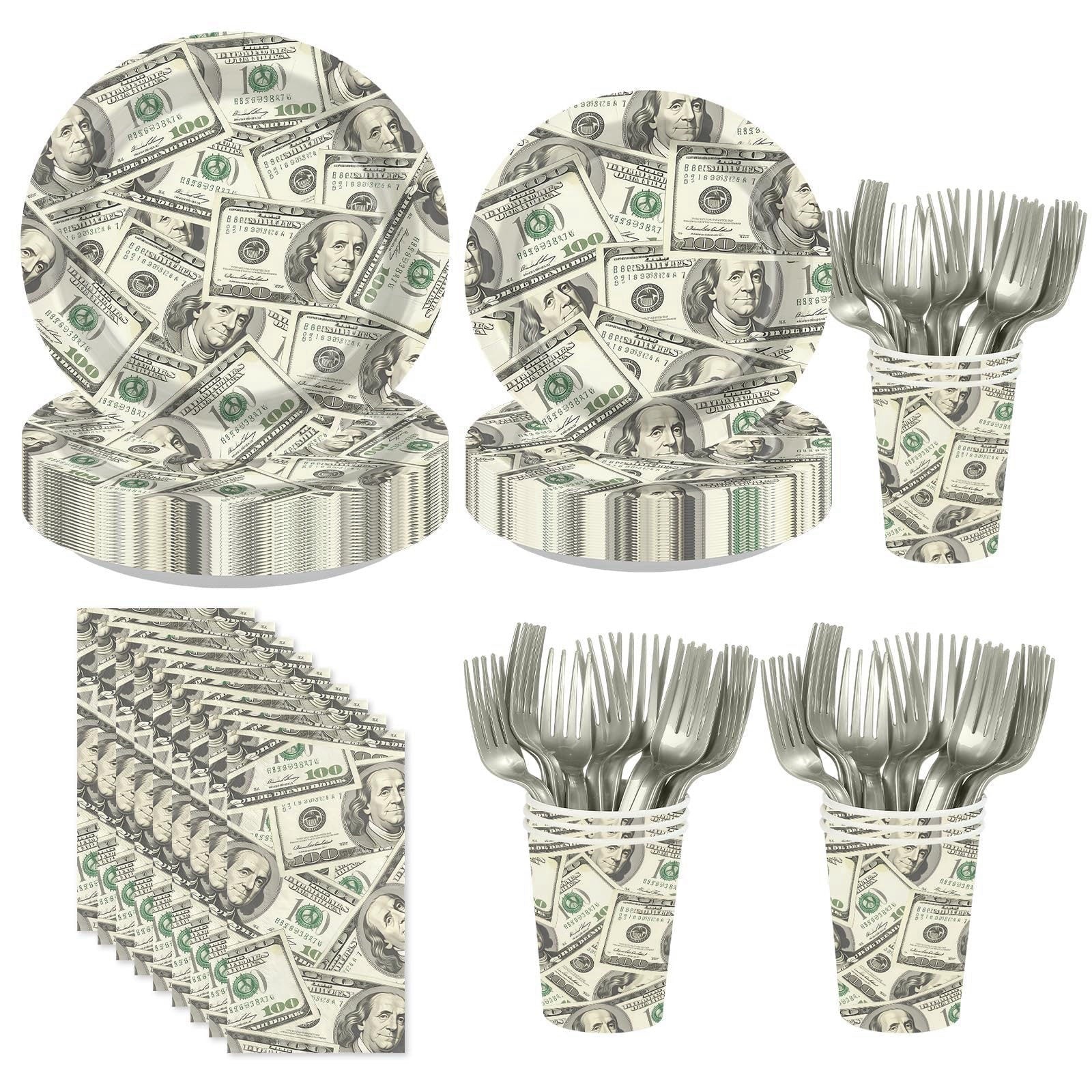 250Pcs Money Party Decoration for Birthday Bachelor Serves