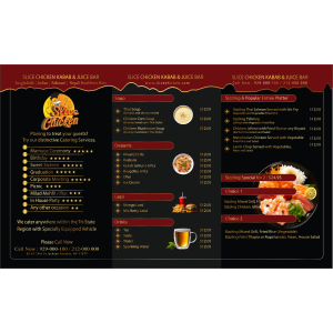 Restaurant Menu, Flyer and Business Card-R1002