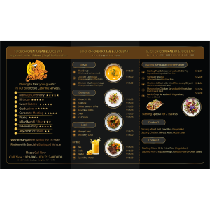 Restaurant Menu, Flyer and Business Card-R1004